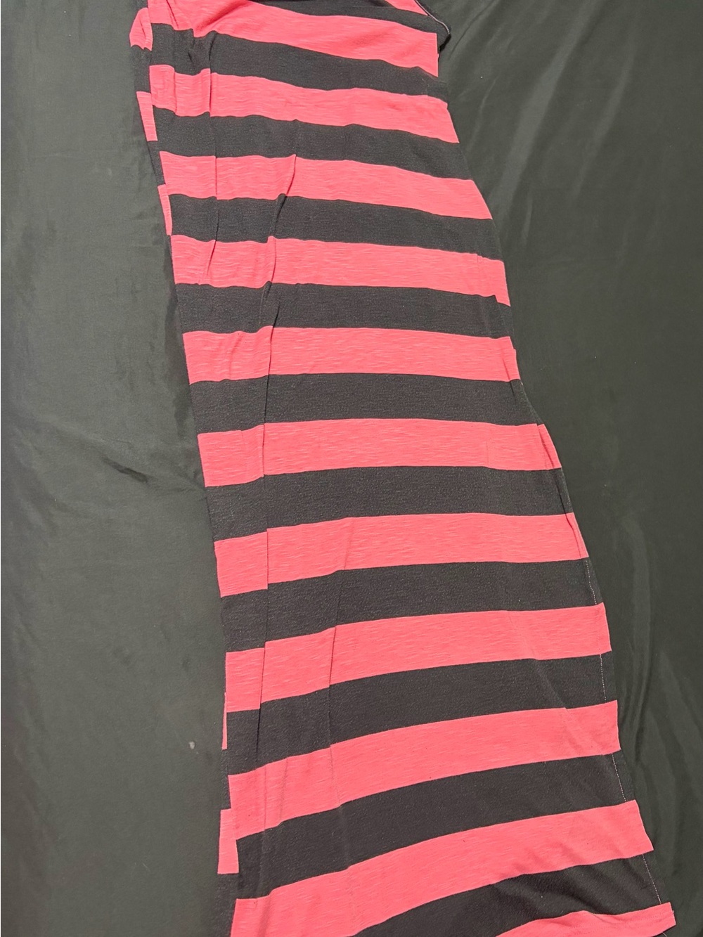 Striped Maxi dress in Pink and Black